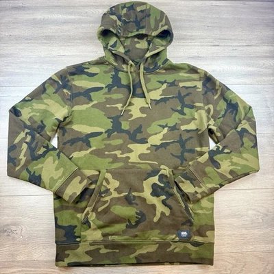 Sudadera con Capucha VANS Off The Wall Camuflada Polar Para Hombre Verde Mediana Ejército Militar Exterior Foto 1 de 4
