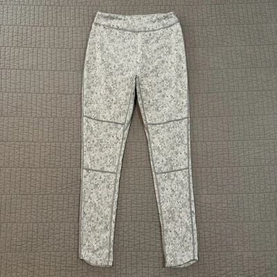 Gymshark 紧身裤女式中号灰色跳蚤纹理锻炼健身房活动休闲 — 第 1/4 张图片