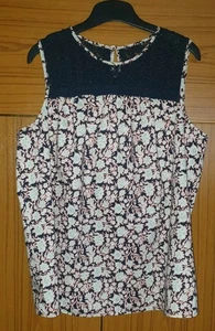M&S Damen Top 100% Baumwolle Größe 18 (B6) - Bild 1 von 4