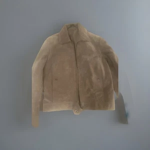 Theory Suede Motorcycle Jacket Beige P  - Picture 1 of 6