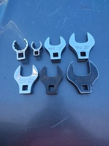 7 Snap On Crows Feet. All Different Sizes - Picture 1 of 10
