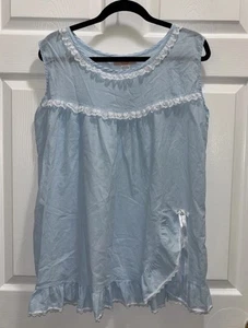 The Vermont Country Store Babydoll Nachthemd Spitze Babyblau - Bild 1 von 16