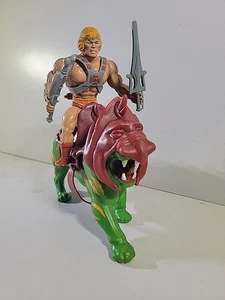 Figuras de acción vintage Mattel MOTU He Man and Battle Cat 1981 - Imagen 1 de 21