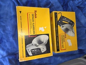 Vintage KODAK Ektalux Flash Hokder And Extension Unit Rare HTF Dou Original Box - Picture 1 of 16