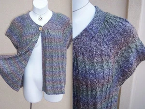 Dressbarn Mujer Ombre Swing Cárdigan Suéter Talla Grande 14 16 0x Algodón Topper - Imagen 1 de 11