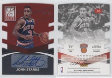 2014-15 Panini Donruss Elite Status Signatures Red Die-Cuts /99 John Starks Auto