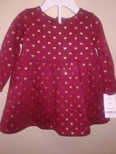 CARTER'S INFANT BABY GIRLS 2PC  HOLIDAY  DRESS & BLOOMERS OUTFIT SET 9 mo NWT