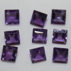Natural Purple African Amethyst 5x5mm Square Faceted Loose Gemstone(s) - Picture 1 of 2
