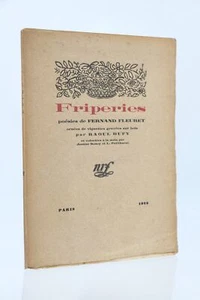 DUFY FLEURET Friperies EDITION ORIGINALE Grand papier 1923 - Imagen 1 de 1