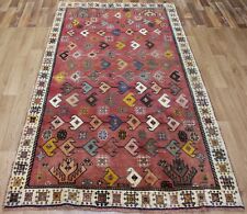 ANTIQUE PERSIAN TRIBAL RUG 220 x 120 CM HAND KNOTTED ORIENTAL WOOL RUG 