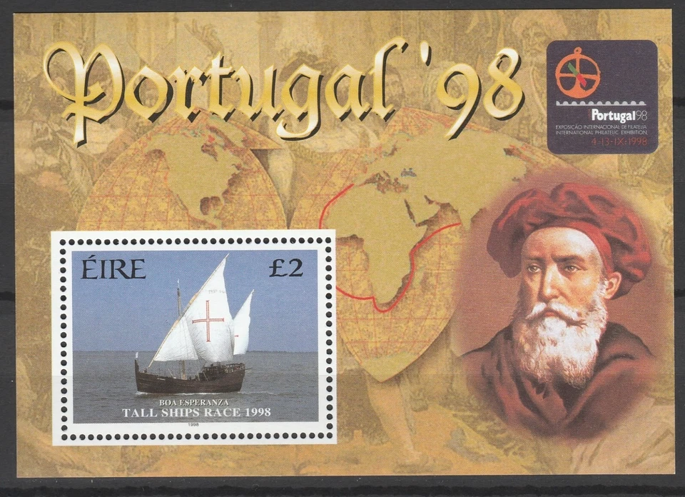 Irlanda 1998 barcos bloque MNH Foto 1 de 1