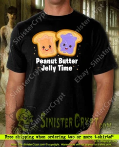 Peanut Butter Jelly Time T-Shirt, sandwich funny meme song, sizes: Small to 6XL - Picture 1 of 4