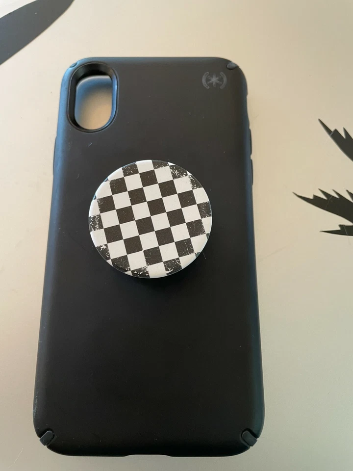 FUNDA SPECK IPHONE X XS 10 10S PRESIDIO 10' CAÍDA NEGRA MATE HÍBRIDA con PERILLA Foto 1 de 4