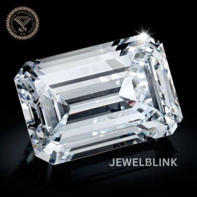 IGI Certified 2 Carat F VS1 Loose Emerald Cut CVD Lab Grown Diamond for Rings - Image 1 of 4