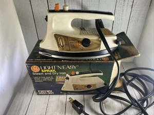 Vintage GE General Electric Light N Easy - Dampf-Trockenbügeleisen - Modell F201WH9501 - Bild 1 von 8