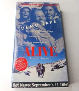 Alive VHS (1993) Demo Screener Promo NEW/SEALED Ethan Hawke - Picture 1 of 7