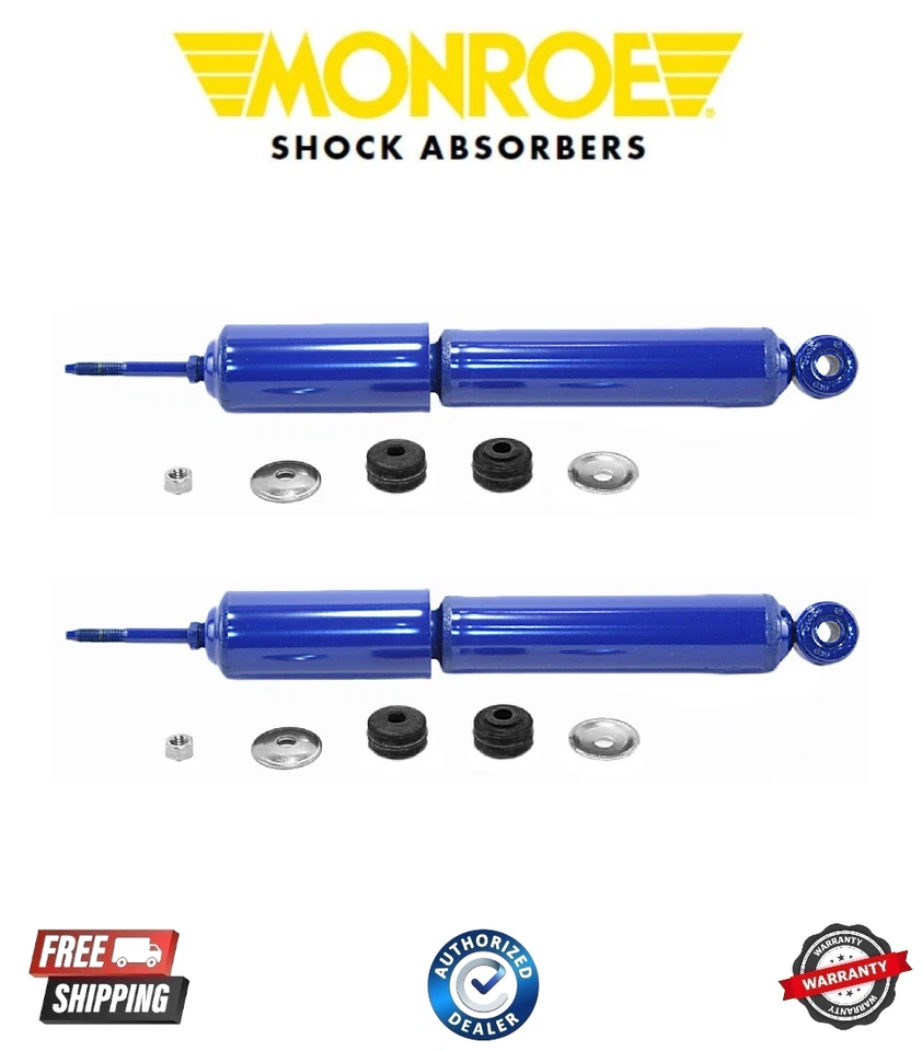2 Front Suspension Shock Absorber-Monro-Matic Plus Fits 87-91 Ford F-250 F-350 - Image 1 of 1