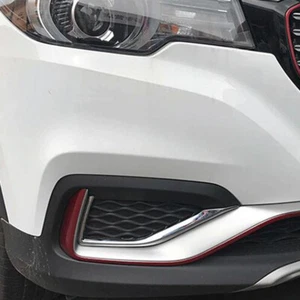 For MG Zs EV 2017-2018 Chrome Car Front Fog Light Lamp Eyelid Cover Trim - Picture 1 of 6