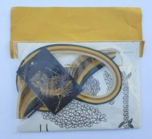 Brown Owl Quill Art Quilling Design Pak n. 406 vintage NOS 1973 carta arte artigianato - Foto 1 di 3
