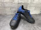 Brava Kids Youth Boys Football Shoes Black Blue 45 D Leather Soccer Cleats