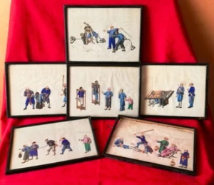 Six Paintings "Chinese Tortures" - Picture 1 of 8