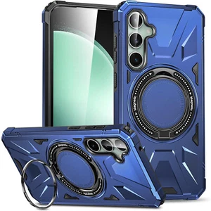 Military Grade TUFF Case with MagSafe Magnetic Rotating Ring Stand for Samsung - Picture 1 of 12