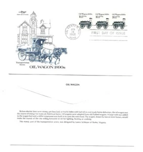 2130 10.1c Oil Wagon 1890s Transportation series Artmaster FDC  - Picture 1 of 1