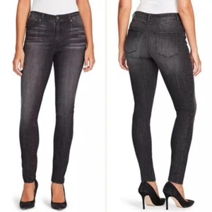 NWT Bandolino Lisbeth Curvy Fit Jeans Womens sz 6 Madera Light Black Skinny Leg - Picture 1 of 7