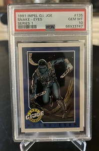 Snake Eyes 1991 Impel G.I. Joe Series 1 #135 Rookie PSA 10 Gem Mint RARE! - Picture 1 of 2