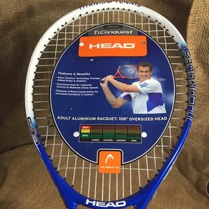 Head Ti Conquest Tennis Racket 4 1/2 108” Oversized Head NWT - Picture 1 of 5