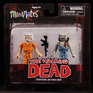 2013 "Walking Dead" Minimates Ser. 3 FIGURAS DE ZOMBIES PRISON HERSHEL & FARMER SIN USAR, EN CAJA - Imagen 1 de 1