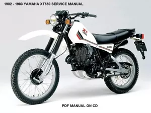 1982 1983 1984 1985 Yamaha XT550 XT 550 Service Repair Workshop Manual ON CD - Picture 1 of 2