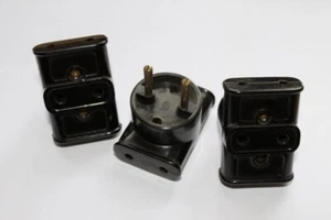1 X Plug 3-Way Power Strip Bakelite Power Thief Multi-Socket Adapter - Picture 1 of 5