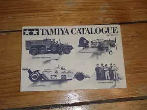 Vintage 1980 DECEMBER TAMIYA CATALOG Krupp Protze Williams FW-07 Brewster F2A-2 - Foto 1 di 4