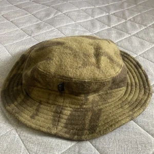 Vintage Columbia Camo Wool Blend Hunting Bucket Hat Cap Brown One Size 2003 - Picture 1 of 9
