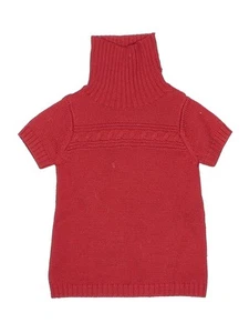 Jacadi Girls Red Wool Pullover Sweater 8 - Picture 1 of 2