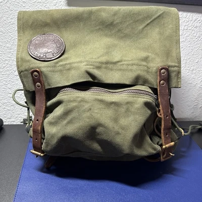 Bolso Mochila Canoa Cuero Lona Paquete de Comida Duluth De Colección Ver Fotos Foto 1 de 4