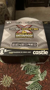 Castle Creations Mamba Monster X  8s 1717-1260kv Brushless Combo! Mint! - Picture 1 of 10