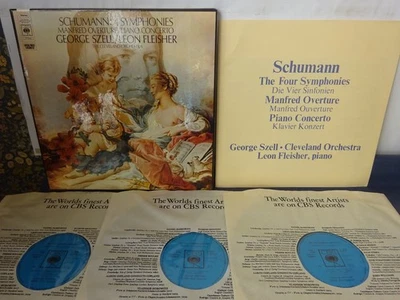 SCHUMANN - 4 SYMPHONIES etc 3LP BOX, George Szell, Leon Fleisher, CBS 77344 - Image 1 of 4