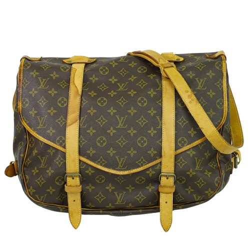 LOUIS VUITTON（LV） Borsa a tracolla Louis Vuitton Samur 43 M42252 in tela con monogramma marrone