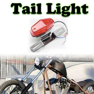 Rear Brake Tail Light Running light Stop Lamp Red 12 V Fit For Harley Cafe Racer - Picture 1 of 11