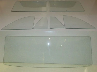 1962 1963 Ford Fairlane 2 portas sedã porta de ventilação de vidro quarto traseiro conjunto transparente - Imagem 1 de 3