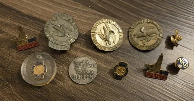 NRA National Rifle Association Freedom Life Member Pin Medallion Lot - Image 1 of 4