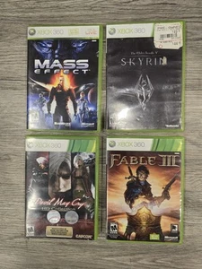 The Elder Scrolls V: Sky Rim Mass Effect Devil May Cry Fable 2 Xbox 360 Games - Picture 1 of 6