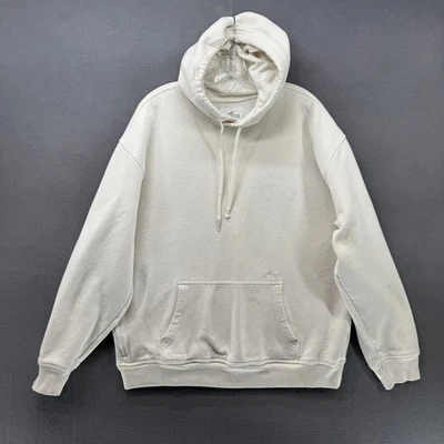 Hollister Boxy Sudadera con Capucha Para Hombres XL Blanca Manga Larga Canguro Bolsillo Calce Relajado Foto 1 de 4