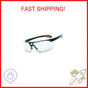 Uvex by Honeywell Protégé Safety Glasses, Metallic Black Frame with Clear Lens & - Picture 1 of 2