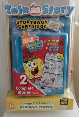 Bob Esponja Calça Quadrada Jakks Pacific Tele Storybook Cartucho 2 Histórias - Imagem 1 de 4