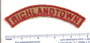 RICHLANDTOWN TAN + RED  TRS Community Strip  BSA - Picture 1 of 1