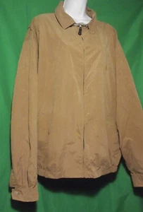 NEW MEN'S NAUTICA LONG SLEEVE TAN COTTON LINED WINDBREAKER  JACKET  XXL/TTG - Picture 1 of 1