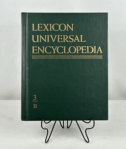 1987 Lexicon Universal Encyclopedia Volume 3 B in Green & Gold VTG Hardcover - Foto 1 di 12
